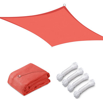 Yescom 1 Pack 10'x10' Square Sun Shade Sail Watermelon Red 97% UV Outdoor