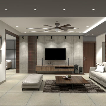 Modern rustic 4BHK Flat