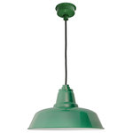 Cocoweb - 10" Farmhouse LED Pendant Light, Green - Rustic Style with a Modern Twist