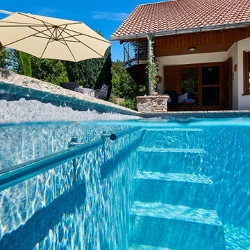 Pool-Lounge mit RENOLIT ALKORPLAN TOUCH Prestige ausgekleidet