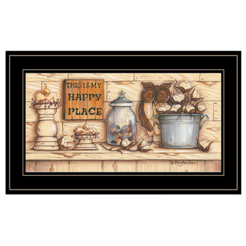 "My Happy Place" by Mary Ann June, Framed Print, Black Frame
