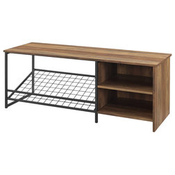 Industrial Accent And Storage Benches by Walker Edison