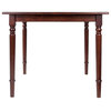 Winsome Mornay 36" Square Transitional Solid Wood Dining Table in Walnut