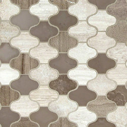 Arctic Storm Arabesque - Mosaic Tile