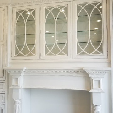 Custom High-End White and Charcoal Kitchen