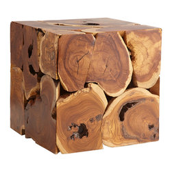 TEAK CUBE COFFEE TABLE - Coffee Tables