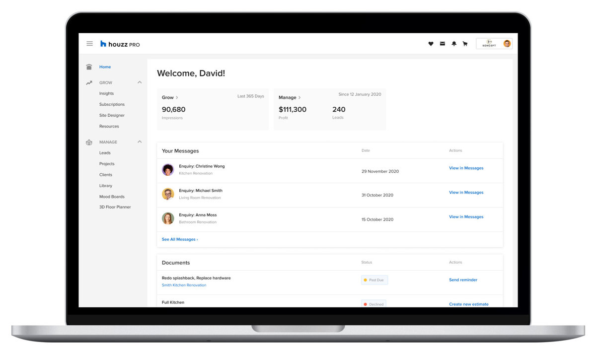 Houzz Launches Houzz Pro Business Software for Designers Houzz Pro