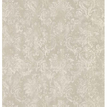 Modern Non-Woven Wallpaper For Accent Wall - Floral Wallpaper 23573, Roll
