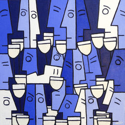 Soiree in Blue - Paintings