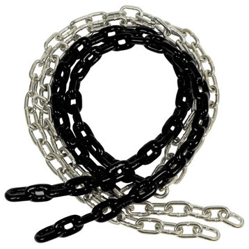 Coated Swing Chains, Set of 2, 8.5', Black