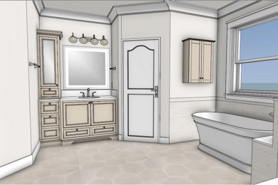 Jacksonville, FL Master Bathroom Remodel Design Plan