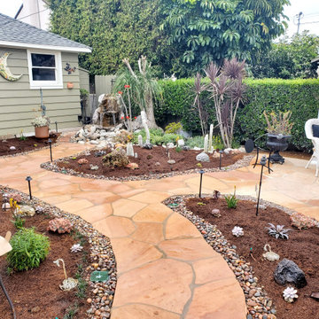 Succulent Garden with Flagstone Paths