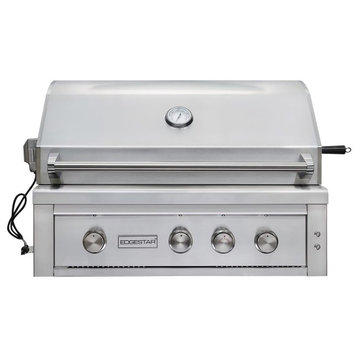 EdgeStar GRL360IBBNG 89000 BTU 36"W Natural Gas Built-In Grill - Stainless