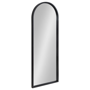Valenti Tall Framed Arch Mirror, Black