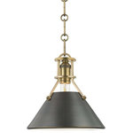 Hudson Valley Lighting - Metal No.2 Small Pendant, Antique Distressed Bronze - Designed by Mark D. Sikes