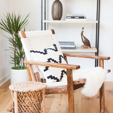 Living Room with Midcentury Modern Lounge Chair