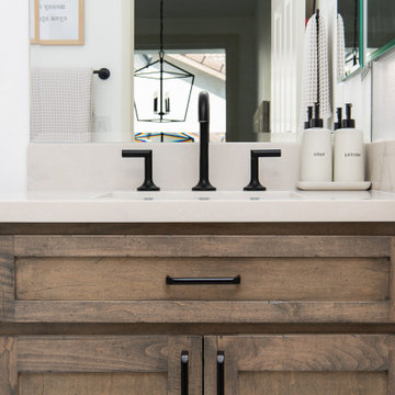 Industrial Farmhouse undermounted sink vanity
