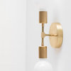 Gold Bare Bulb Modern Wall Sconce