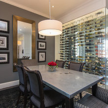 Dining room wine display
