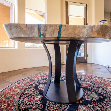 Table - Perota Dining Table with Epoxy Resin Fill - Cascino Perota Table