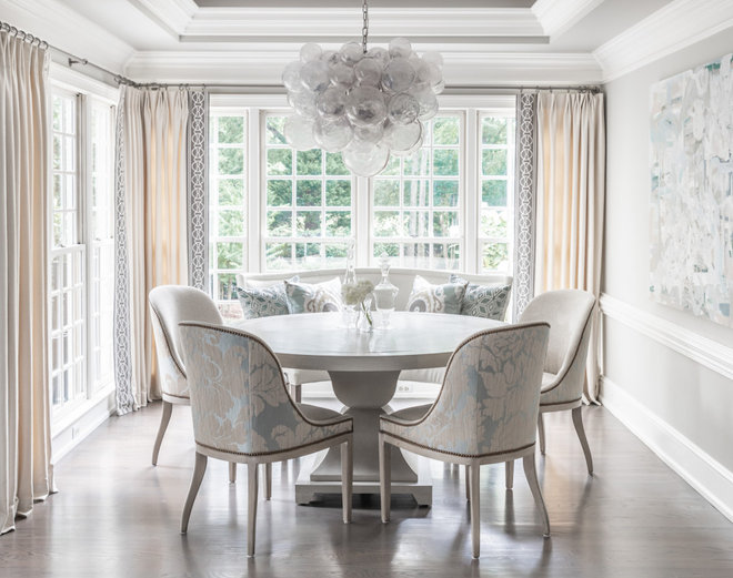 Transitional Dining Room by Brooke Cole Interiors