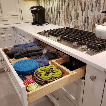 White Shaker Kitchen - Closter, NJ