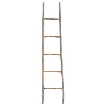 Decorative Large Wood Stick Ladder made of Tonoak Wood Size - 70 inches in