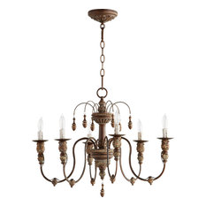 Salento 6 Light Chandelier, Vintage Copper