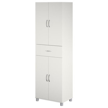 SystemBuild Lonn Storage Cabinet with Drawer in White