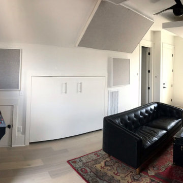 Custom Built Recessed Full Size Murphy Wall Bed - White Finish