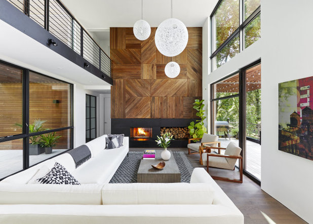 Modern Living Room by Keuka Studios, Inc
