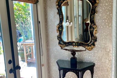 Entryway - small transitional entryway idea in San Diego