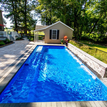 Delaware Swimming Pool and Waterfall