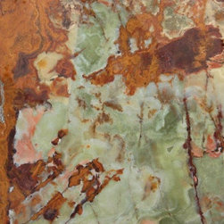 Multi Green Onyx Slab - Kitchen Countertops