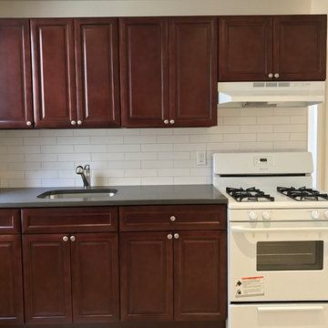 Gray Marble Counter Kitchen