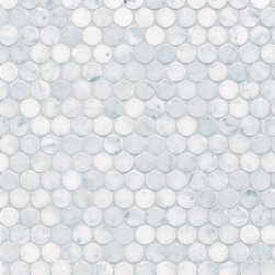 Tribeca Penny Round New White 3/4'' - Wall And Floor Tile