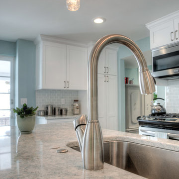 Bright Traditional Kitchen and Bathroom Remodel