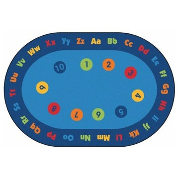 Circletime Early Learning Kids Value Plus Rug, 6'x9'
