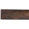 Rustic Fireplace Mantel Shelf, Dark Chocolate Oak, 48"