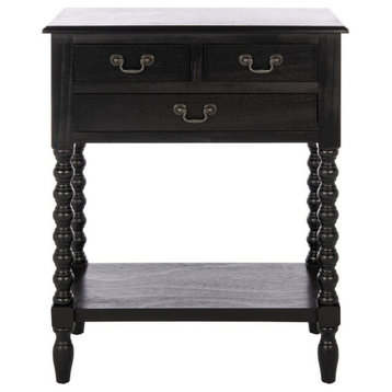 Thelma 3 Drawer Console Table Black