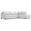 Apt2B Tuxedo 2-Piece Sectional Sofa, Stone, Chaise on Right