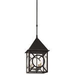 Currey and Company - Currey and Company 9500-0008 Ripley - Three Light Outdoor Large Hanging Lantern - The Ripley Large Outdoor Lantern is one of twelveRipley Three Light O Midnight Seeded Glas *UL Approved: YES Energy Star Qualified: n/a ADA Certified: n/a  *Number of Lights: Lamp: 3-*Wattage:25w E12 Candelabra Base bulb(s) *Bulb Included:No *Bulb Type:E12 Candelabra Base *Finish Type:Midnight