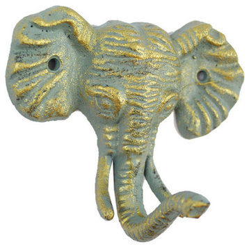 Antique Seaworn Bronze Cast Iron Elephant Hook 5"