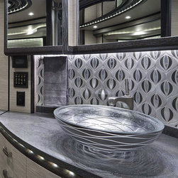 Contemporary Tempered Glass Bathroom Sink - Bathroom Sinks