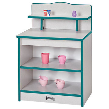 Rainbow Accents Toddler Kitchen Cupboard - Teal