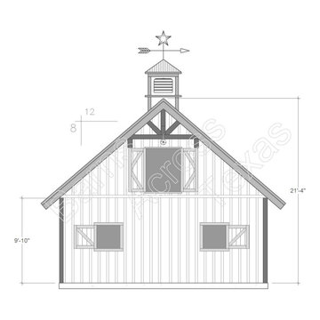 2 Stall Horse Barn w/ Loft