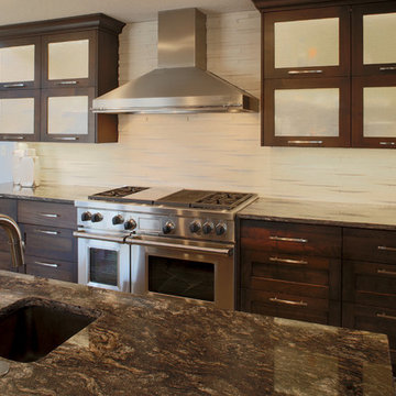 Modern Shaker Walnut cabinetry