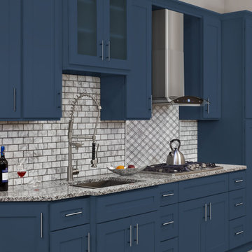 Danbury Blue Kitchen Cabinets