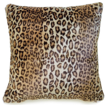 Fur Leopard Pillow