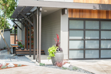 Design ideas for a contemporary entryway in Seattle.